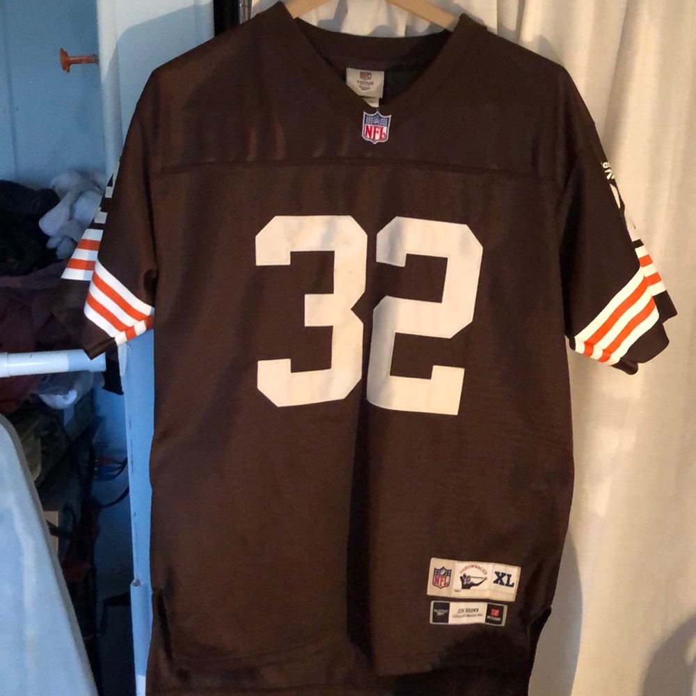 Kid’s Jim Brown Throwback Stitched Jersey